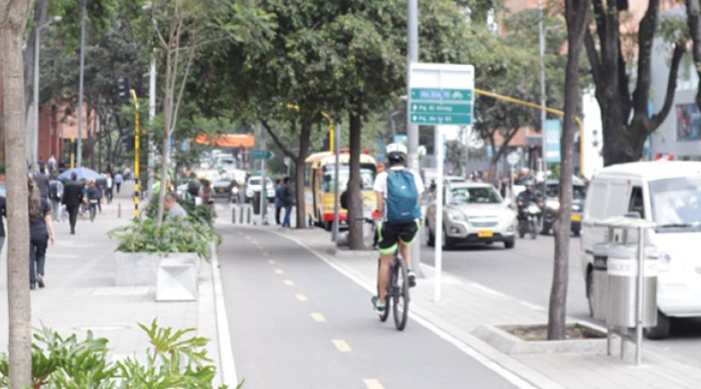 Cyclist in Colombia